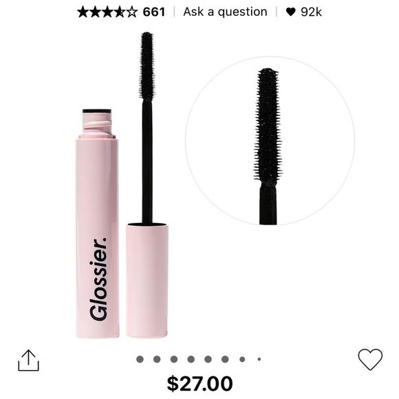 Glossier Lash Slick Lift and Lengthening Mascara in Black - Picture 4 of 4